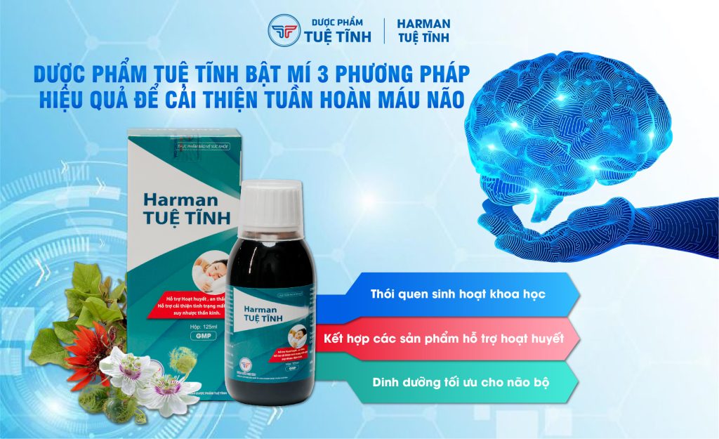 Dược Phẩm Tuệ Tĩnh bật mí 3 phương pháp hiệu quả để cải thiện tuần hoàn máu não 